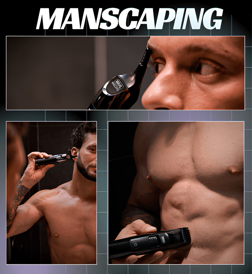 man scaping