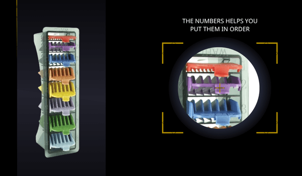 clipper guards set colored